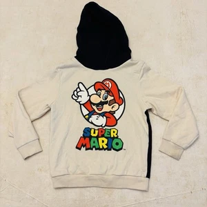 H&M Nintendo Super Mario Bros. Hoodie Tan Youth Size 6X/7 Unisex Mario Rare - Picture 1 of 3