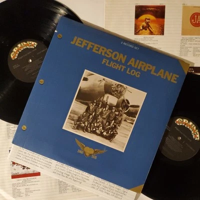Jefferson Airplane Flight Log 2LP 1977 Vinyl Record Gatefold Starship Kantner Foto 1 de 4