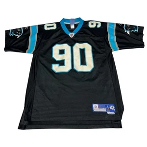 Vintage Reebok NFL Carolina Panthers Julius Peppers #90 Trikot Herren LARGE schwarz - Bild 1 von 9