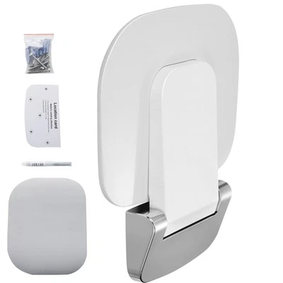 Klappbarer Duschsitz 13,6 x 12,8 Zoll Wandmontierte Duschbank 450 lbs - Bild 1 von 4