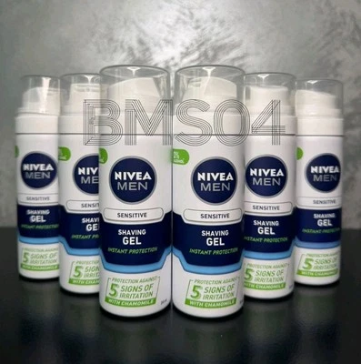 Nivea Men Sensitive Mini Rasiergel 30ml - 6er Pack | Reisegröße