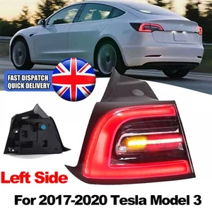 For Tesla Model 3 2017-2020 Left Passenger Side Outer Rear Tail Light Brake Lamp - Picture 1 of 10
