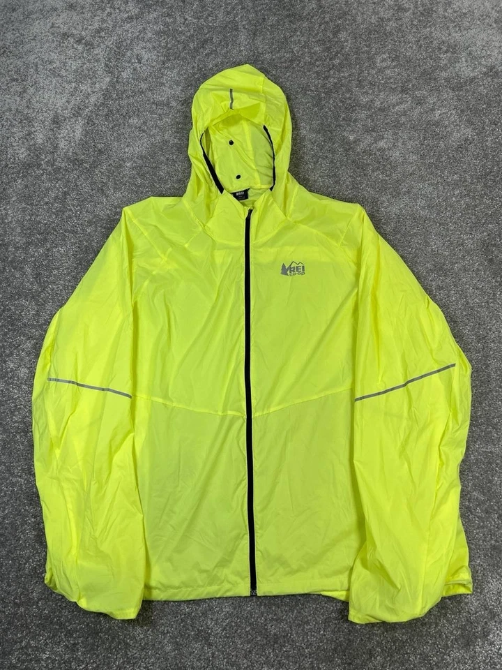 Rei Active Pursuit Jacket Mens Xxl Yellow Cycling Full Zip * - Image 1 of 4