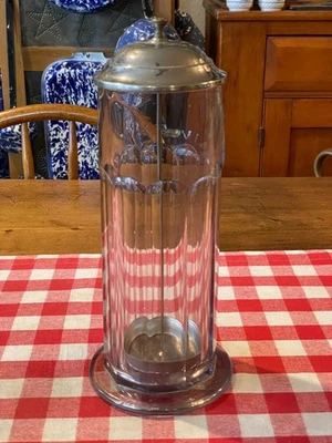 Antiguo dispensador de pajita fuente de soda (10 paneles) Foto 1 de 4