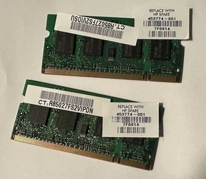 2GB (2x1GB) Samsung 2Rx16 PC2-5300S-555-12-A3 Laptop Memory RAM lap top SODIMM - Picture 1 of 2