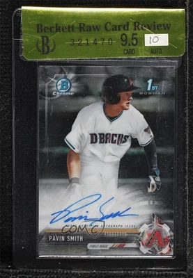 2017 Bowman Draft Chrome Draft Pick Auto Pavin Smith #CDA-PS Auto - Image 1 of 2