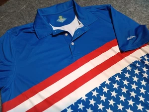 Polo de golf Chubbies Patriotic rojo, blanco, azul de gran rendimiento para hombre  - Imagen 1 de 5