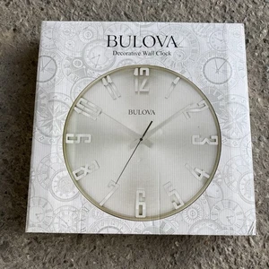 Bulvoa Clocks Director 16 Pulgadas Metal Analógico Reloj de Pared, Estaño Satinado (Caja Abierta) - Imagen 1 de 2