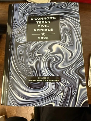 O'Connor's Texas Civil Appeals, 2023 - Alessandra Becaers - VG - Image 1 of 2