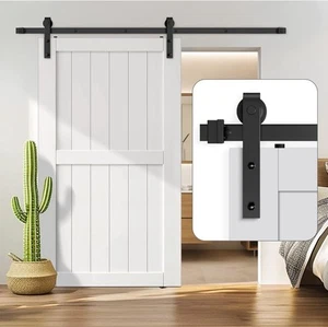 6 Fuß Schiebetür Scheunentor Hardware Kit für Einzeltür-stabil & glatt & leise-schwer - Bild 1 von 9