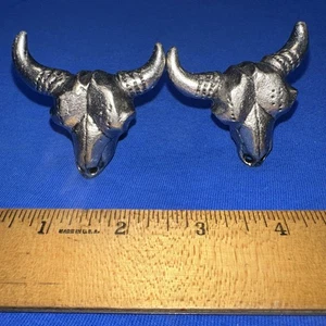 Ox Bull Head Schublade/Türknöpfe/Züge - 2er Set Neu - Bild 1 von 6