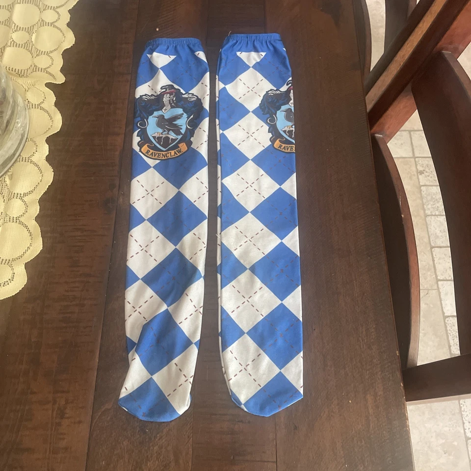 Harry Potter Ravenclaw Calcetines Rodilla Adulto Disfraz Accesorio Foto 1 de 2