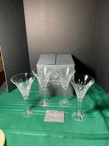 4x Waterford Ashbourne lead crystal water goblets - 8.25”T - Picture 1 of 10