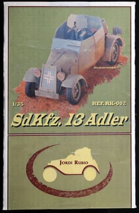 SDKfz 13 Adler 1-35 resin kit - Jordi Rubio - REF. RK-002 - Foto 1 di 8