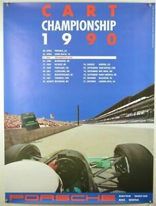 schönes Plakat Poster Porsche Cart Championship 1990 101 x 76cm  Rennplakat