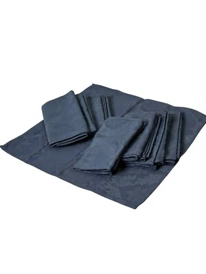 J C Penney Home Blue Damask Napkin 17 X17 Set Of 6 - Image 1 of 4