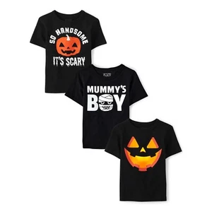 The Children's Place Baby Toddler Boys Spooky Halloween Tees 3 Pack Size 5T - Picture 1 of 5