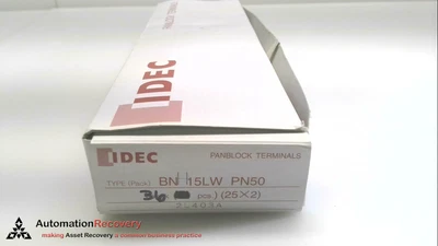 IDEC BNH15LW  TERMINAL BLOCK, NEW #280124 - Image 1 of 3