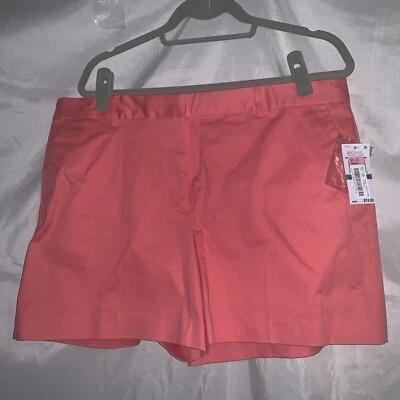 Michael Kors Women's Shorts Size 16 Flmnco Coral High Rise Pockets - NWT - Image 1 of 4