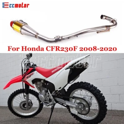 Sistema de escape de moto de cross silenciador tubo de enlace para Honda CRF230F CRF 230F 2008-2020 Foto 1 de 4