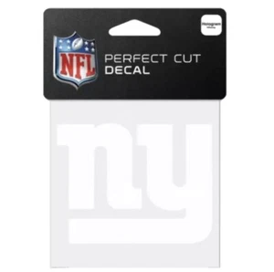 New York Giants Football 4" x 4" - White Logo 4x4 Die Cut Decal - Picture 1 of 1