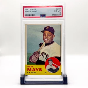 1963 Topps Willie Mays #300 PSA 6 - Foto 1 di 2