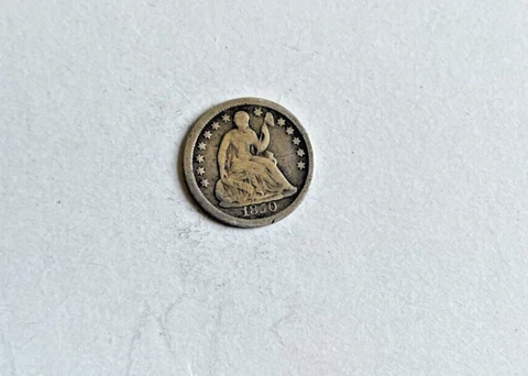 1850 Seated Liberty Half Dime Cover