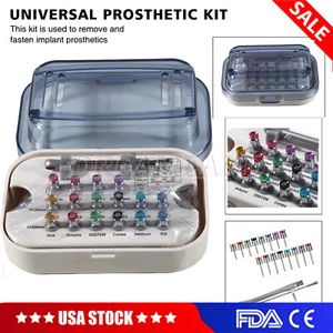 Dental Universal Implant Prothese Kit Drehmomentschlüssel Schraubendreher Entferner USA - Bild 1 von 18