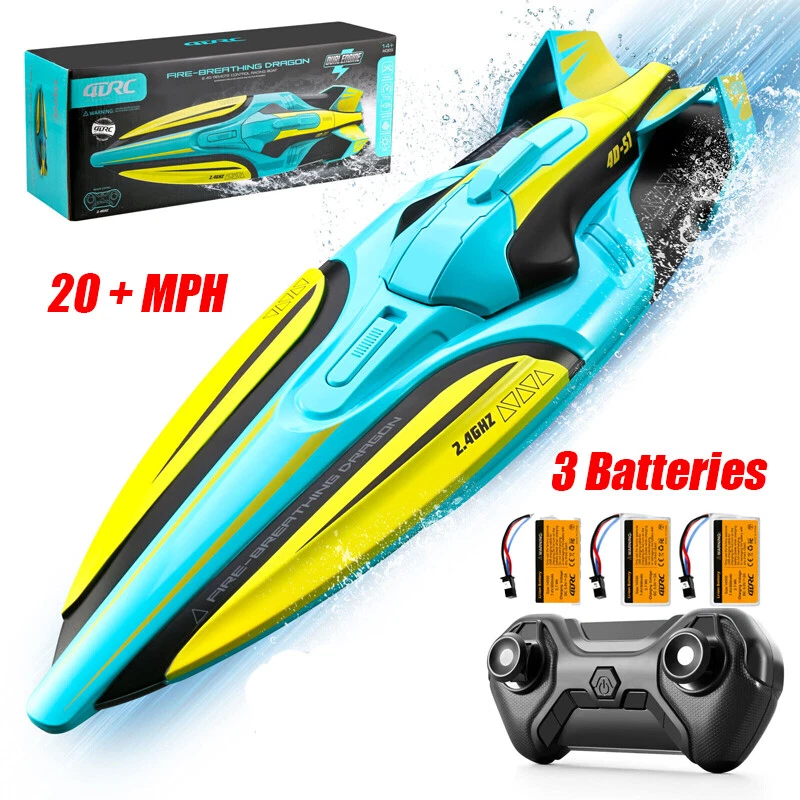4DRC S1 RC Boat 30km/h High Speed Remote Control Racing Boat Ship Toy Gift - Image 1 of 4