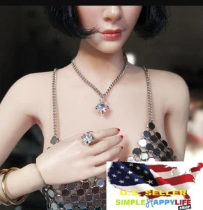 1/6 Maßstab Diamant Ring und Halskette Set für 12" Figur Phicen Hot Toys ❶USA❶ - Bild 1 von 9