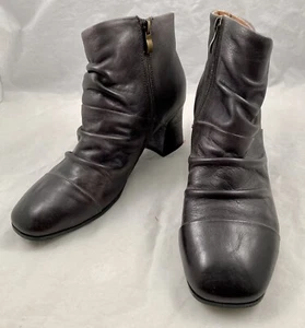 L'Artiste by Spring Step Women's Sz 41 US 9.5-10 Melani Leather Ankle Boot Black - Picture 1 of 8
