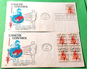 American Cancer Society "Cancer Control" FDI 1965. Lot of 2 - Picture 1 of 2