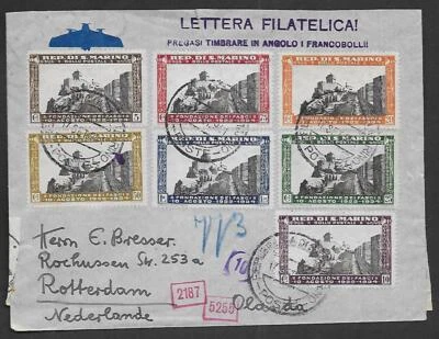 San Marino 1941 censored cover to Rotterdam - Image 1 of 2
