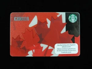 2012 Starbucks CANADA MAPLE LEAVES Card 1st Release New & Unused Maple Leaf - Picture 1 of 6