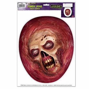ZOMBIE TOILET SEAT LID TOPPER PEEL 'N' PLACE HALLOWEEN DECORATION - Picture 1 of 1