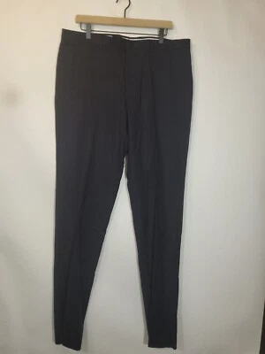 The Mens Store Wool Stretch Flannel Dress Pants 36R Navy - Image 1 of 4