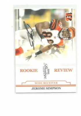 2009 PLAYOFF PRESTIGE ROOKIE REVIEW AUTOGRAPHS #27 JEROME SIMPSON  201/250 - Image 1 of 2