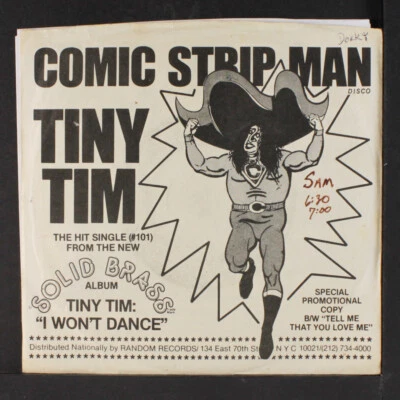 TINY TIM: comic strip man SOLID BRASS 7" Single 45 RPM - Image 1 of 4