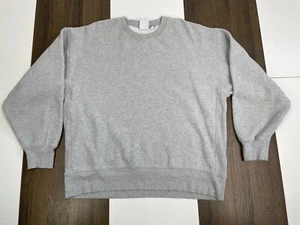 Aritzia Adult LG Gray Boyfriend Fit Pullover Sweater Sweatfleece Cozy Fleece - Picture 1 of 11