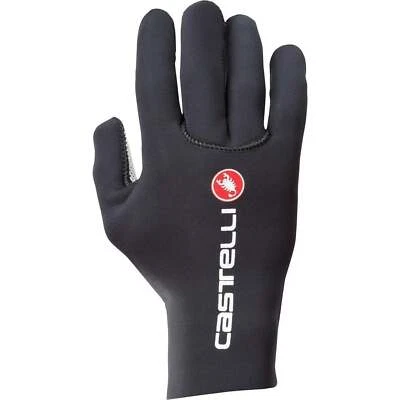 Castelli Diluvio C Full Finger Cycling Gloves Black Bike Ride Cycle Mens Womens - Image 1 of 2