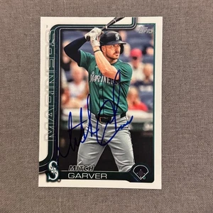 MITCH GARVER Signed Autographed 2025 Topps Series 1 One Card SEA Mariners #338 - Picture 1 of 1