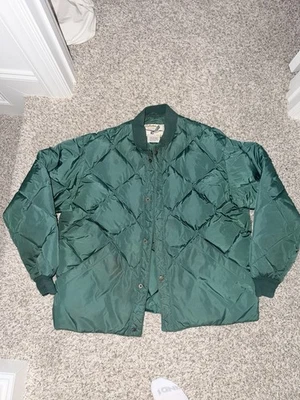 De Colección Cabelas Premier Northern Plumón de Ganso Acolchado Puffer Para Hombres XL Chaqueta a Presión Verde Foto 1 de 4
