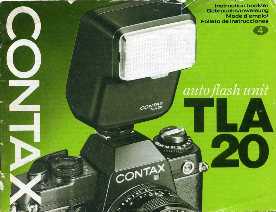 Contax TLA 20 Flash  Instruction Manual - Image 1 of 1