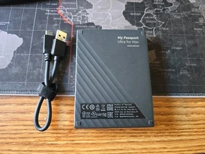 Western Digital My Passport Ultra for Mac 4TB USB-C External Hard Drive *TESTED* - Picture 1 of 2