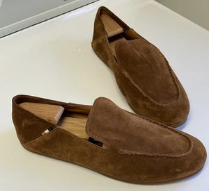 Allen Edmonds Men's Scarsdale Bone Suede Classic Light Slip On Loafer Size 10.5D - Picture 1 of 8