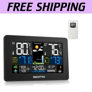 7.5 Inch Color Display Weather Station with Humidity Alerts & USB Charging Port - Picture 1 of 11