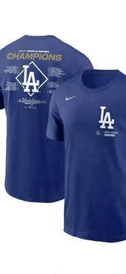 NUEVO CON ETIQUETAS Los Angeles Dodgers Nike 2025 Serie Mundial Campeones Lista Camisa Para Hombres Grande Foto 1 de 3