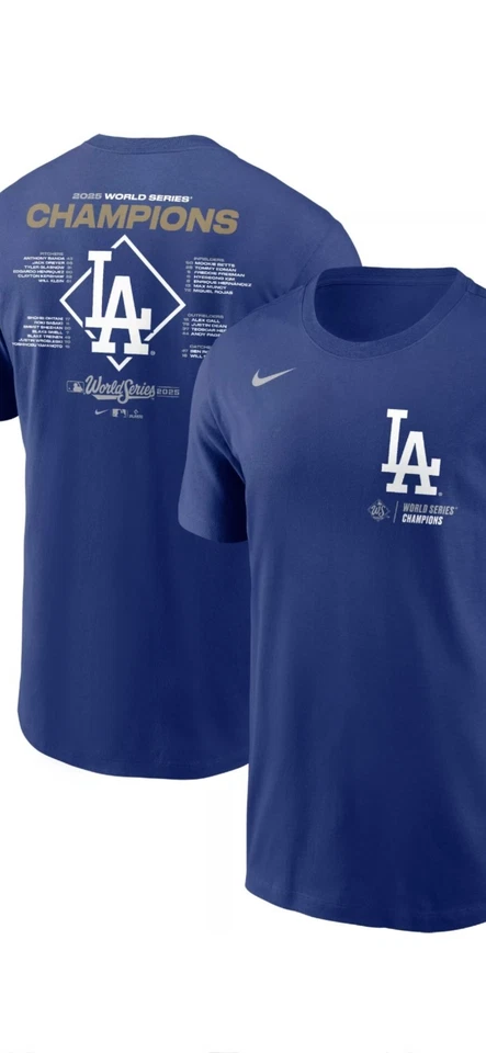 Los Angeles Dodgers Nike Icon 2025 World Series Shirt Size Mens Small