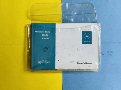De colección 1975 MERCEDES-BENZ 450SL/450SLC MANUAL DEL PROPIETARIO JUEGO R/C 107 con bolsa EE. UU. Foto 1 de 4