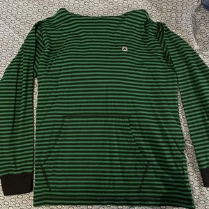 Airwalk Hoodie Mens Med Striped Hooded Drawstring Embroidered Skate Y2K - Picture 1 of 5